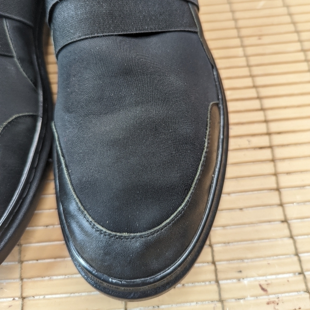 Karl Lagerfeld Paris Men's Black Logo-Strap Neoprene Slip-On Sneakers Shoes 10 M - Picture 6 of 11